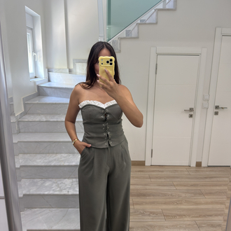 Büstiyer pantolon takım