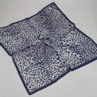 Leopar Desenli Şifon Eşarp