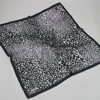 Leopar Desenli Şifon Eşarp