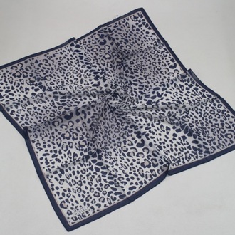 Leopar Desenli Şifon Eşarp 