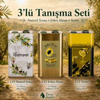 3'lü Tanışma Seti 15 LT (Naturel Sızma + Erken Hasat + Sızma)
