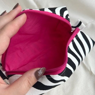 Zebra Sıvı Geçirmez Makyaj Çantası