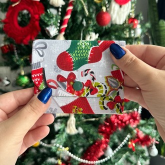 Yılbaşı Çoraplar Çıtçıtlı Cüzdan 