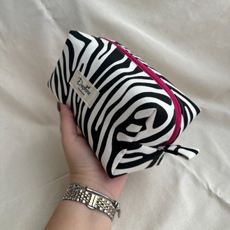 Zebra Sıvı Geçirmez Makyaj Çantası
