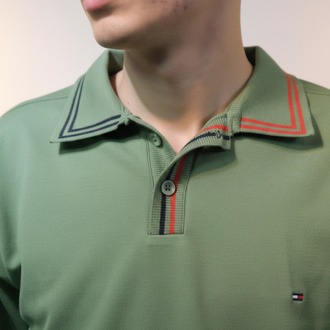 Polo Yaka Uzun Kollu Erkek Sweat – Yeşil