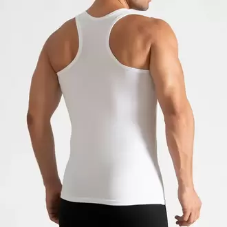 Tutku Erkek Ribana Spor Atlet – Beyaz | 6'lı Set %100 Pamuk Konfor Serisi