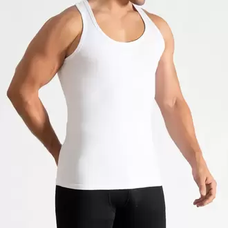 Tutku Erkek Ribana Spor Atlet – Beyaz | 6'lı Set %100 Pamuk Konfor Serisi