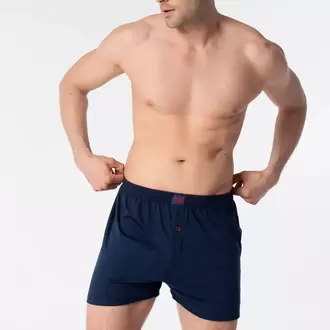 Tutku Erkek Penye Düz Boxer – Lacivert | 6’lı %100 Pamuk Konfor Seti