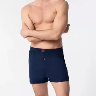 Tutku Erkek Penye Düz Boxer – Lacivert | 6’lı %100 Pamuk Konfor Seti