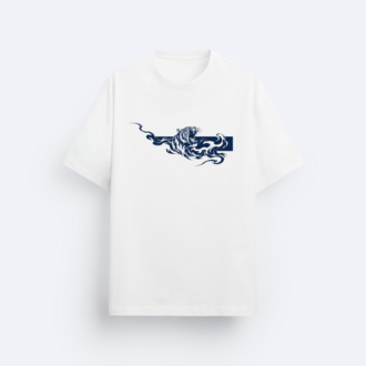 Dark Passage SOUL of Tiger T-Shirt Beyaz
