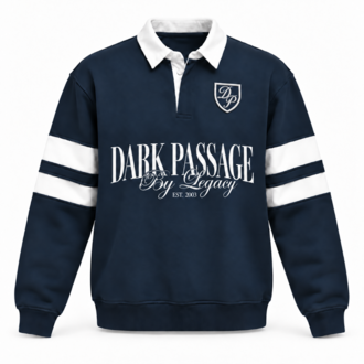 Dark Passage by Legacy Polo Yaka Sweatshirt