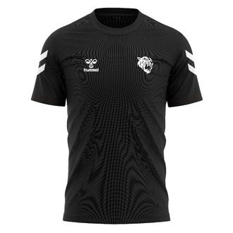 Dark Passage x Hummel Pamuklu Bisiklet Yaka T-Shirt Siyah