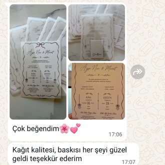 Şeffaf Zarflı Kare İsimlikli