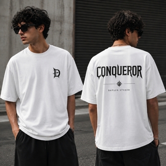 CONQUEROR Premium Oversize Erkek Tişört