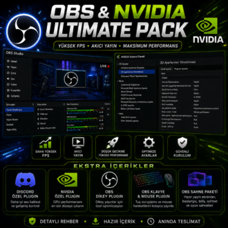 Daylex OBS & NVIDIA Settings V1 Ultimate Performans Paketi