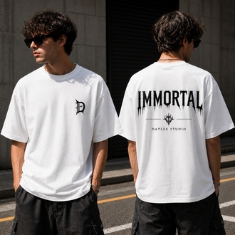 IMMORTAL Premium Oversize Erkek Tişört