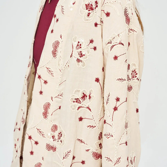 İşlemeli Kimono Etek Takım