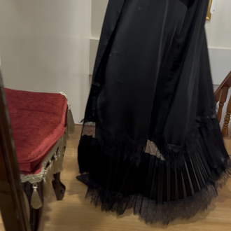 Zara Saten kumaş abaya