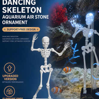 Dans Eden İskelet Akvaryum Süsü