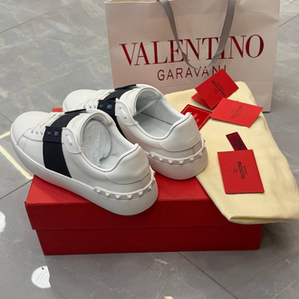 Valentino open beyaz lacivert sneakers