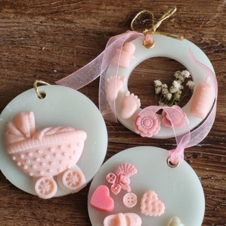 Baby shower, doğum günü, cinsiyet partisi için hediye 10 Adet