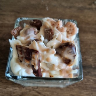 Sıcak çikolata ve vanilya kokulu soya mum,Tatlı mum