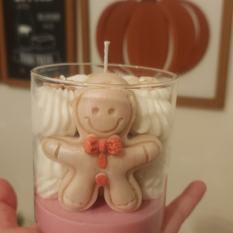 Gingerbread Man Pink