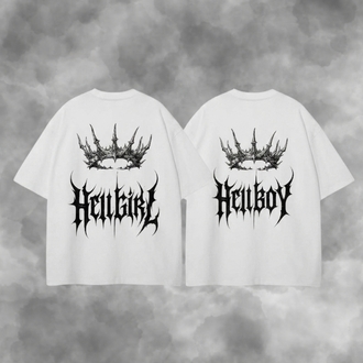HELLGIRL&HELLBOY-Unisex Premium Çift Tişörtü