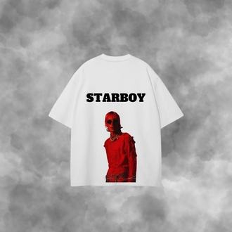 Starboy vintage -Arka ve Ön Baskılı Unisex Premium Tişört 