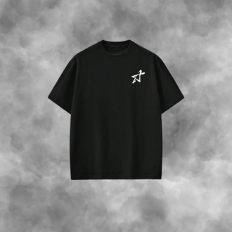 HUMAN-Arka Ve Ön Baskılı Unisex Premium Tişört 
