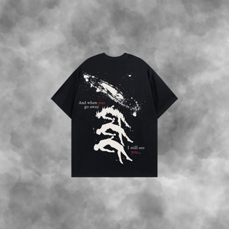 HUMAN-Arka Ve Ön Baskılı Unisex Premium Tişört 
