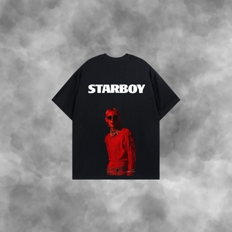 Starboy vintage -Arka ve Ön Baskılı Unisex Premium Tişört 