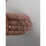 Xuping 14K Sarkıntılı Zincir Küpe