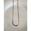 İtalyan Ezme Zincir Gümüş Kalın (60 cm)