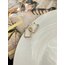 Dikdörtgen Taşlı Küpe Gold