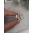 Xuping 14K Ortası Taşlı U Kesim Küpe