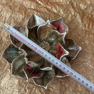 polyester dekoratif lotus 