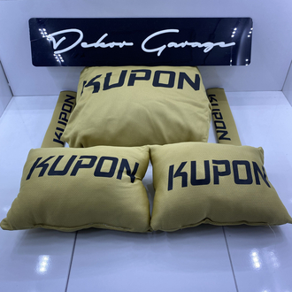 Kupon Şampanya Set Kılıf + Boyun Yastığı Ve Kemer Pedi