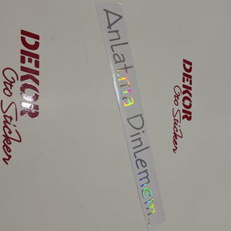Anlatma dinlemem…