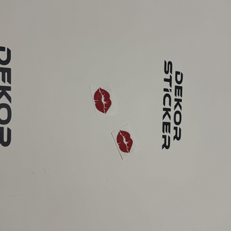 Plaka için dekor Sticker (2 adet)