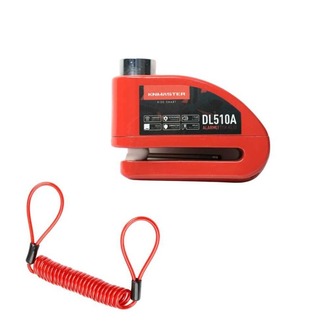  KNMASTER DL510A – 10 mm Alarmlı Motosiklet Disk Kilidi | Kırmızı