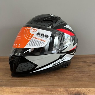 MOLIXING İÇİNDEN VİZÖRLÜ KASK SİYAH-KIRMIZI