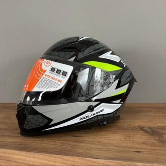 MOLIXING İÇİNDEN VİZÖRLÜ KASK SİYAH-YEŞİL