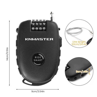 Knmaster Motosiklet Kaskı Kilidi + Knmaster Karbon Çanta Hediyeli