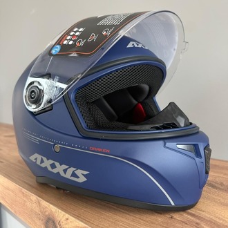 ️ Axxis Draken S Solid Mat Mavi Kask