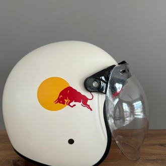 BOĞA TASARIMLI YARIM KASK