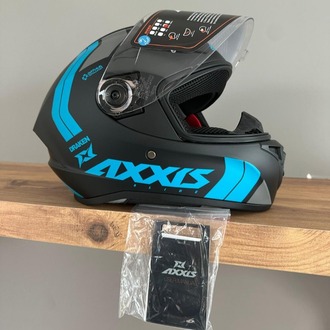 ️ Axxis Draken S Slide B7 Mat Fluor Mavi Kask
