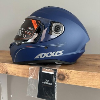 ️ Axxis Draken S Solid Mat Mavi Kask