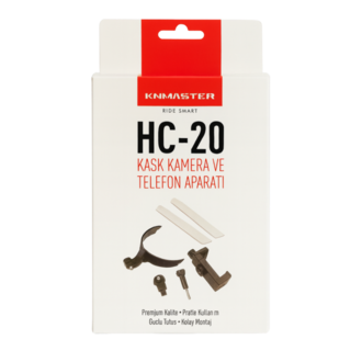 Knmaster HC-20 Motosiklet Kask Çene Yapıştırıcılı Telefon Ve Aksiyon Kamera Tutucu Full Set