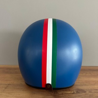 RETRO YARIM KASK MAVİ